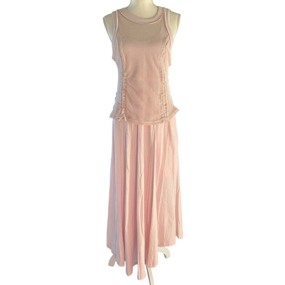 Anthropologie 100% Cotton Maxi Dress in Pink